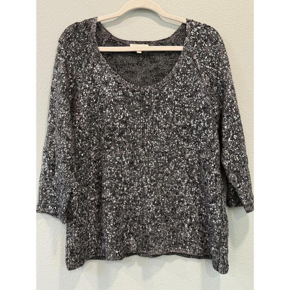 Eileen Fisher Crew Neck Sweater; Size Large